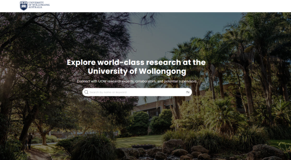 University of Wollongong uses Symplectic Elements to showcase research profiles