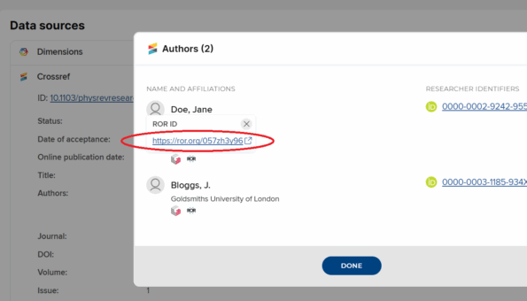 Symplectic Elements Introduces ROR Integration for Enhanced Organization Metadata