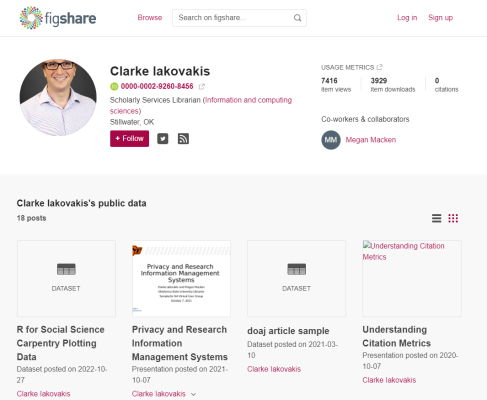 Figshare profile