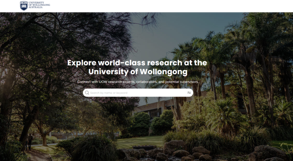 University of Wollongong uses Symplectic Elements to showcase research profiles
