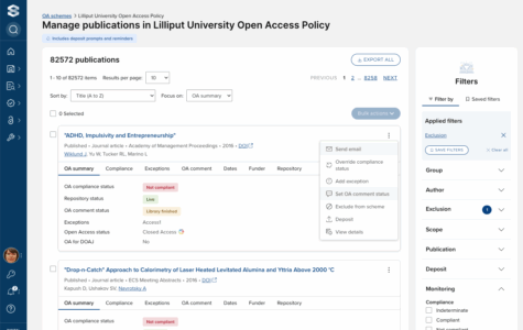 Open Access engagement