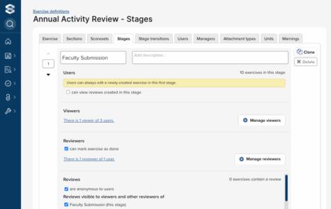 Annual Activity Report - screenshot