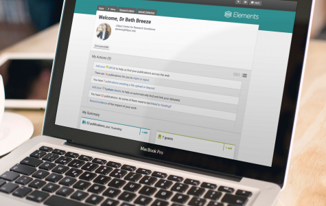 Elelments screenshot on laptop