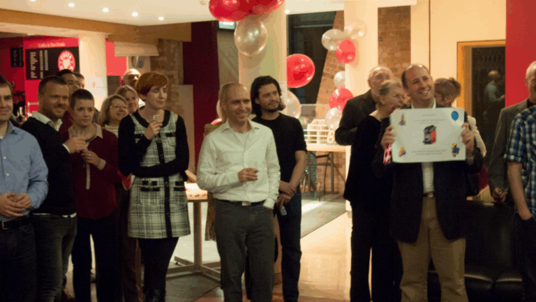 Symplectic team celebrating