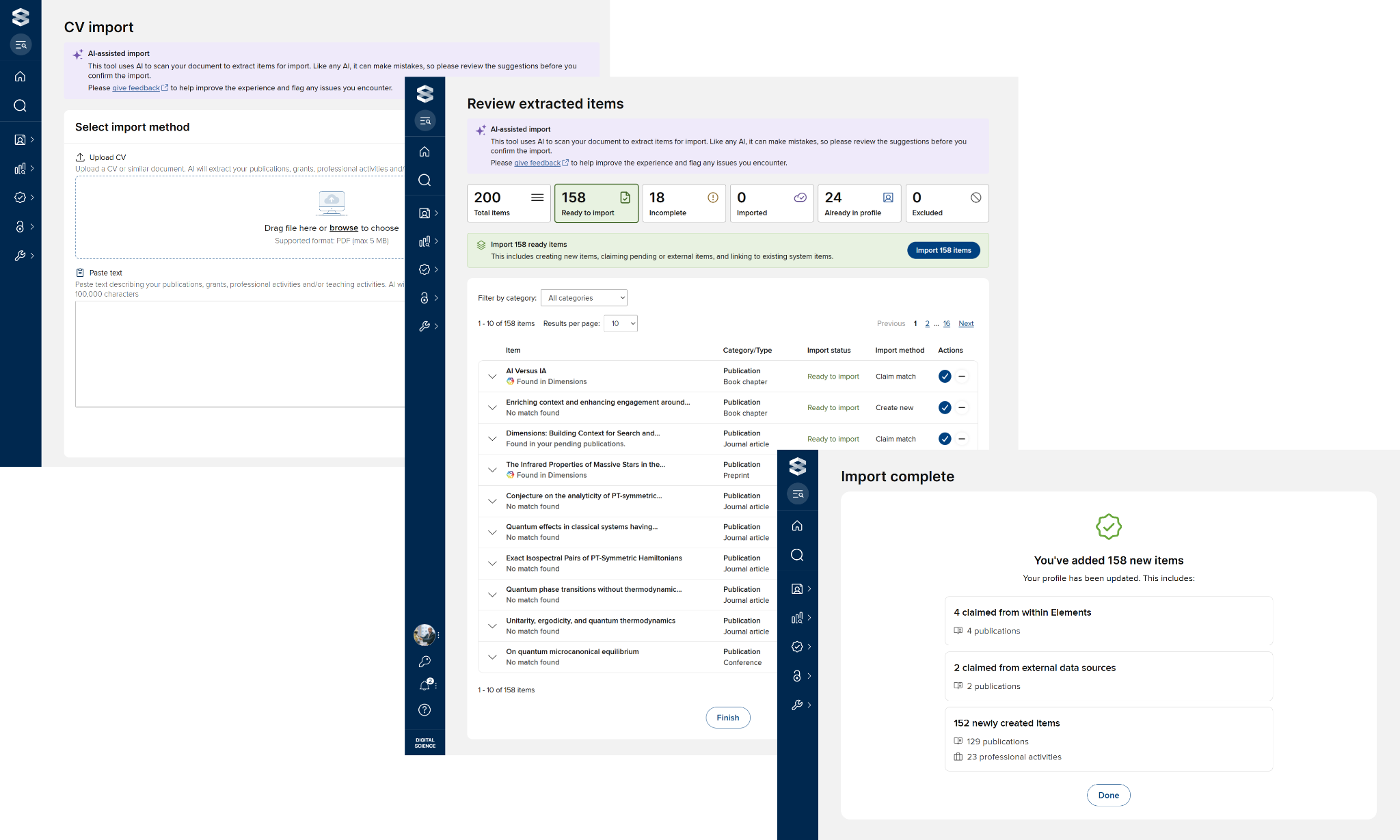 AI-Assisted CV Import Workflow